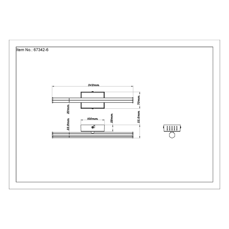 Globo - Φωτιστικό οροφής LED LED/6W/230V 3000K μαύρο