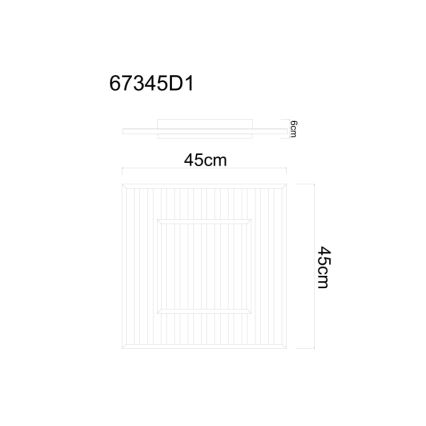 Globo - LED Οροφιαίο φωτιστικό LED/36W/230V 3000K 45x45 cm