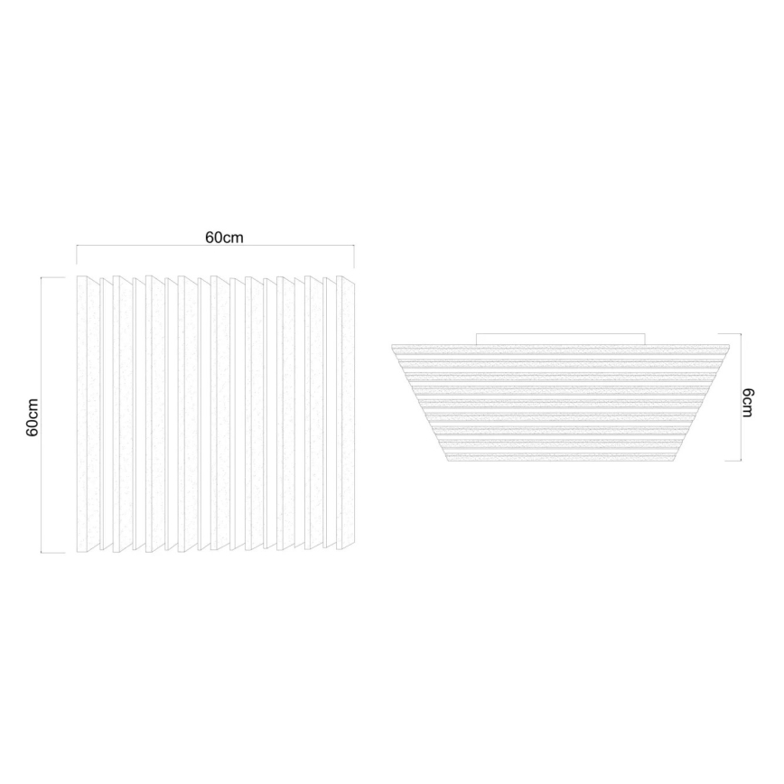 Globo - Ρυθμιζόμενο LED φωτιστικό οροφής LED/40W/230V 2700-6000K 60x60 cm + τηλεχειριστήριο