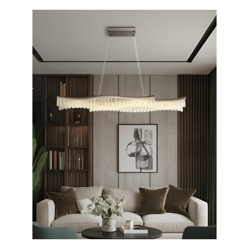 Globo -  Κρεμαστό φωτιστικό οροφής LED LED/35W/230V 3200K ματ χρώμιο