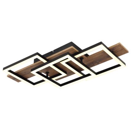 Globo - Φωτιστικό οροφής LED LED/24W/230V 3000K 33x58 cm καφέ/μαύρο