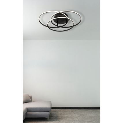 Globo - Φωτιστικό οροφής LED LED/40W/230V 4000K διάμετρος 45,6 cm μαύρο