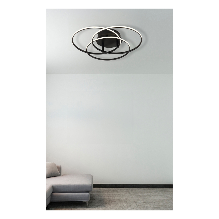 Globo - Φωτιστικό οροφής LED LED/40W/230V 4000K διάμετρος 45,6 cm μαύρο