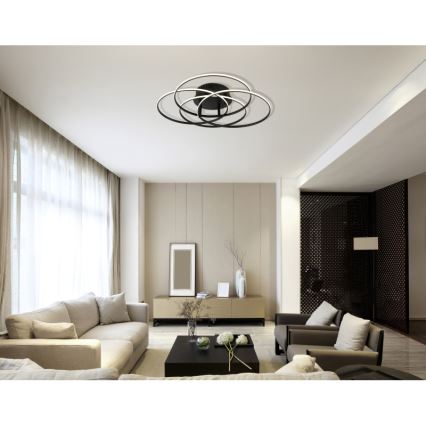 Globo - Φωτιστικό οροφής LED LED/55W/230V 4000K διάμετρος 51,5 cm μαύρο