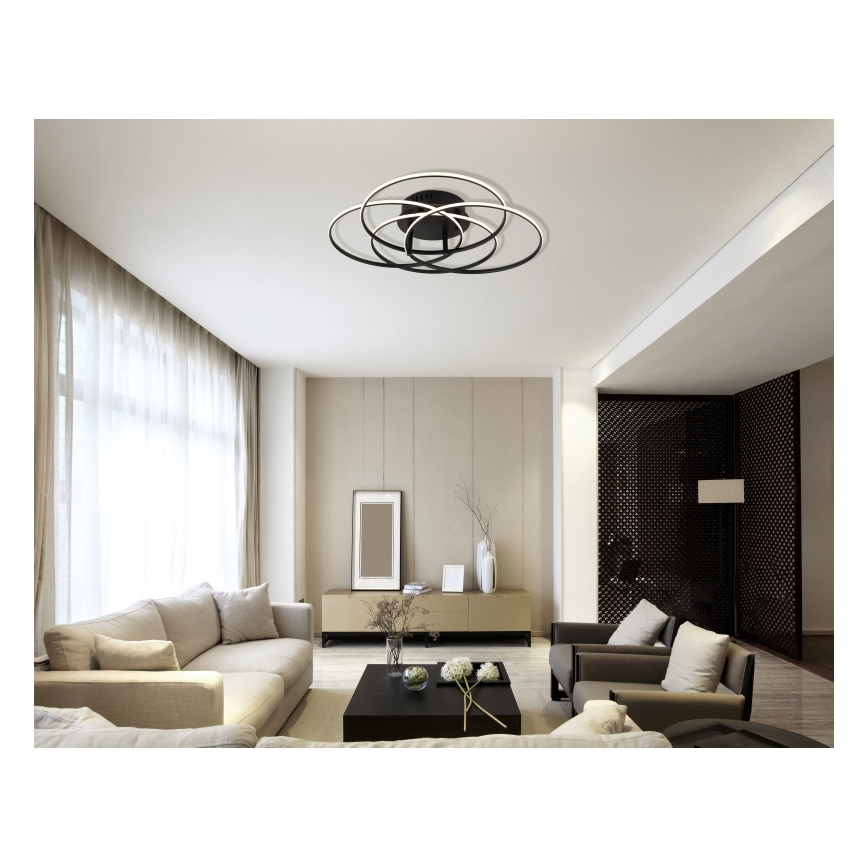 Globo - Φωτιστικό οροφής LED LED/55W/230V 4000K διάμετρος 51,5 cm μαύρο