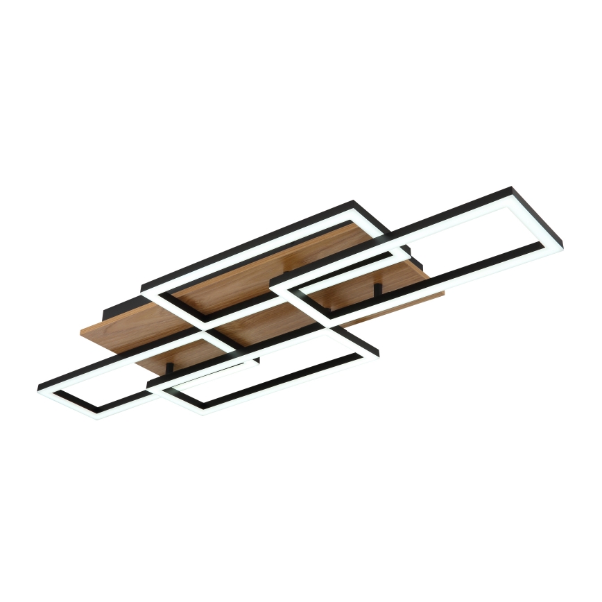 Globo - Ρυθμιζόμενο φωτιστικό οροφής LED LED/40W/230V 2700-6500K 32,5x87,5 cm καφέ/μαύρο + τηλεχειριστήριο