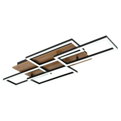 Globo - Ρυθμιζόμενο φωτιστικό οροφής LED LED/40W/230V 2700-6500K 32,5x87,5 cm καφέ/μαύρο + τηλεχειριστήριο