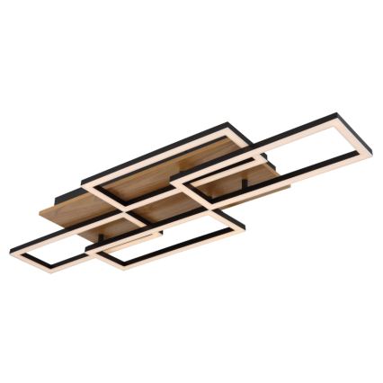Globo - Ρυθμιζόμενο φωτιστικό οροφής LED LED/40W/230V 2700-6500K 32,5x87,5 cm καφέ/μαύρο + τηλεχειριστήριο