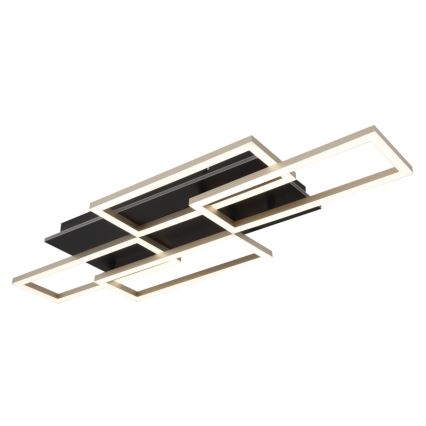 Globo - Ρυθμιζόμενο LED φωτιστικό οροφής LED/40W/230V 2700-6500K 32,5x87,5 cm μαύρο + τηλεχειριστήριο