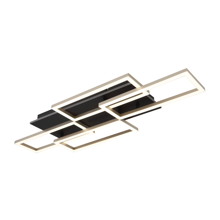 Globo - Ρυθμιζόμενο LED φωτιστικό οροφής LED/40W/230V 2700-6500K 32,5x87,5 cm μαύρο + τηλεχειριστήριο
