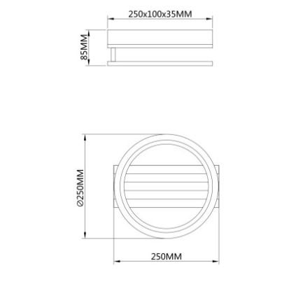 Globo - LED Φωτιστικό οροφής LED/10W/230V 3000/4200/6000K