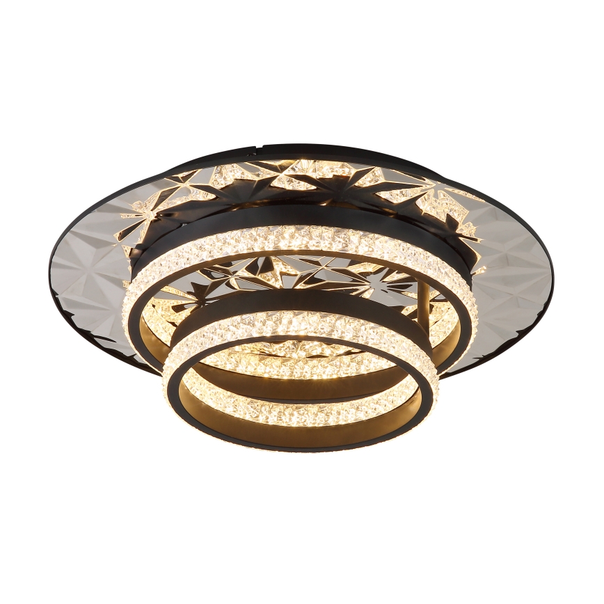 Globo - Φωτιστικό οροφής LED LED/24W/230V 3000K 40x50,5 cm μαύρο/γυαλιστερό χρώμιο