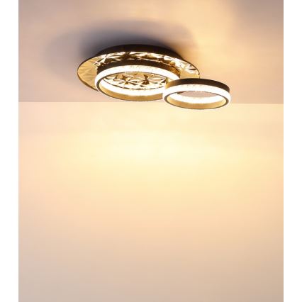 Globo - Φωτιστικό οροφής LED LED/24W/230V 3000K 40x50,5 cm μαύρο/χρυσό