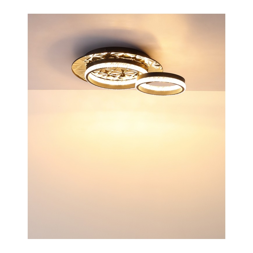 Globo - Φωτιστικό οροφής LED LED/24W/230V 3000K 40x50,5 cm μαύρο/χρυσό