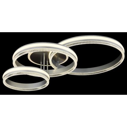 Globo - Ρυθμιζόμενο φωτιστικό οροφής LED/72W/230V 2700-6000K ασημί + τηλεχειριστήριο