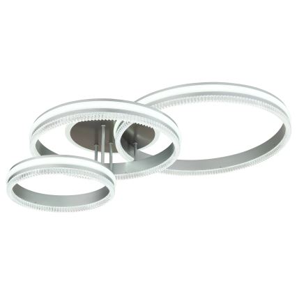 Globo - Ρυθμιζόμενο φωτιστικό οροφής LED/72W/230V 2700-6000K ασημί + τηλεχειριστήριο