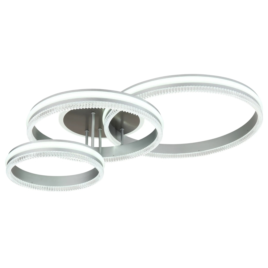 Globo - Ρυθμιζόμενο φωτιστικό οροφής LED/72W/230V 2700-6000K ασημί + τηλεχειριστήριο
