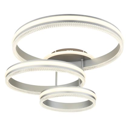 Globo - Ρυθμιζόμενο φωτιστικό οροφής LED/72W/230V 2700-6000K ασημί + τηλεχειριστήριο