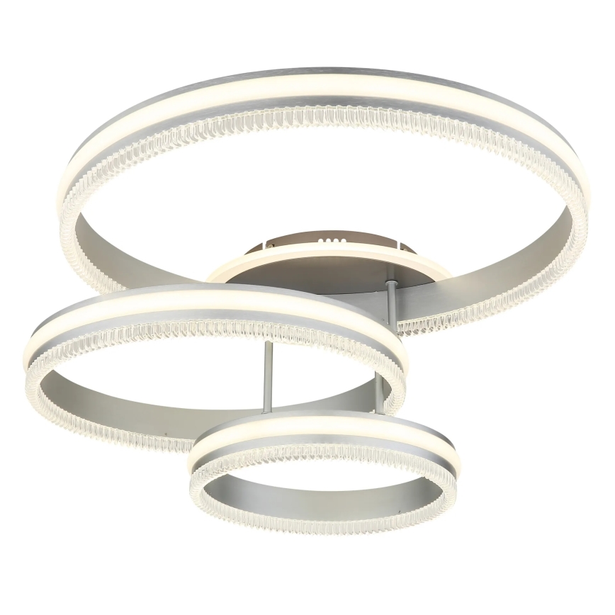 Globo - Ρυθμιζόμενο φωτιστικό οροφής LED/72W/230V 2700-6000K ασημί + τηλεχειριστήριο