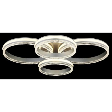 Globo - Ρυθμιζόμενο LED φωτιστικό οροφής LED/90W/230V 2700-6000K ασημί + τηλεχειριστήριο