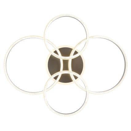Globo - Ρυθμιζόμενο LED φωτιστικό οροφής LED/90W/230V 2700-6000K ασημί + τηλεχειριστήριο