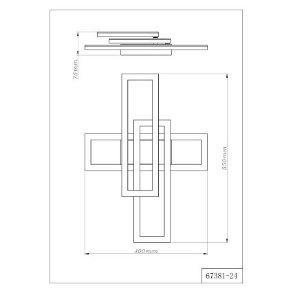 Globo - Φωτιστικό οροφής LED/24W/230V 3000/4000/6000K