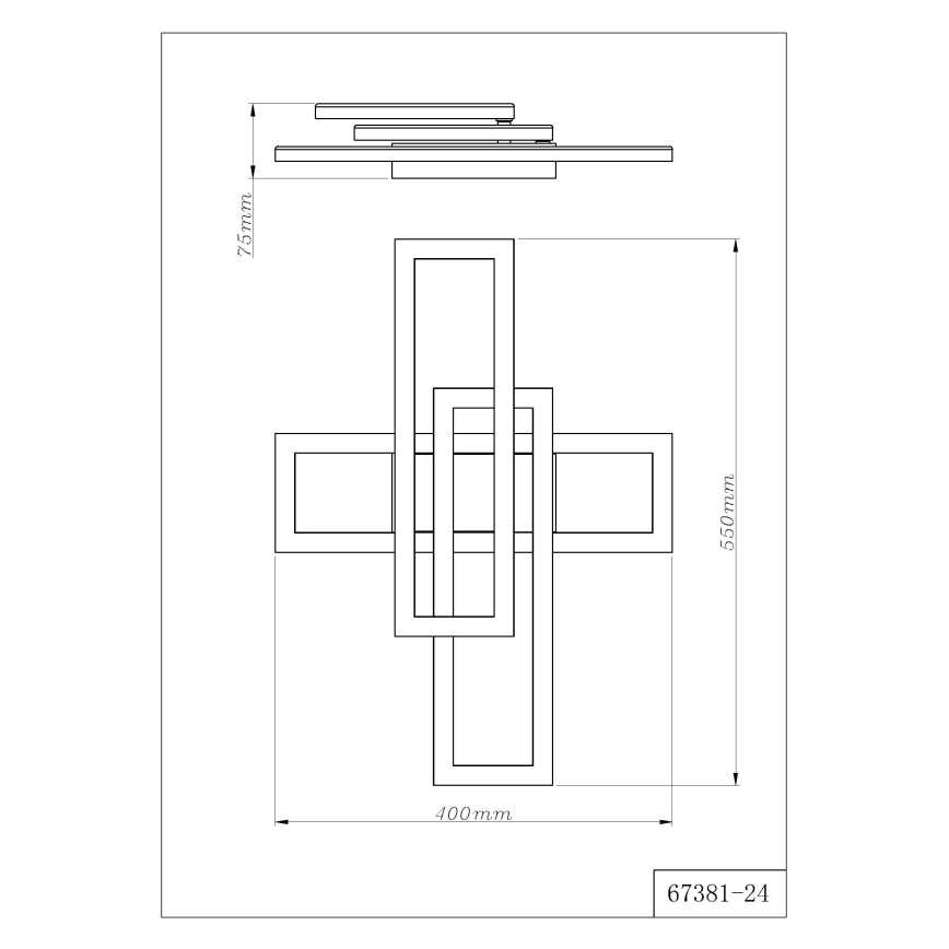 Globo - Φωτιστικό οροφής LED/24W/230V 3000/4000/6000K