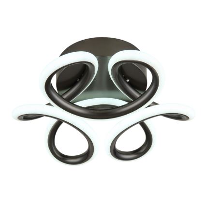 Globo - LED Οροφωτιστικό LED/24W/230V 2700/4000/6000K διάμ. 26 εκ. μαύρο