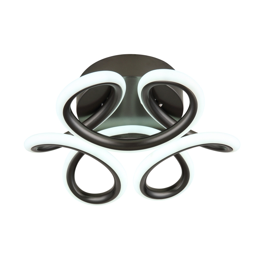 Globo - LED Οροφωτιστικό LED/24W/230V 2700/4000/6000K διάμ. 26 εκ. μαύρο