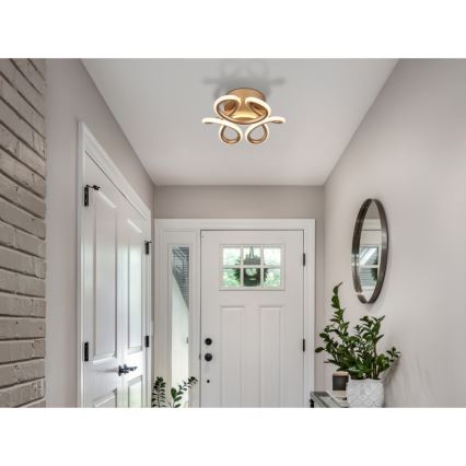 Globo - LED Οροφωτιστικό LED/24W/230V 2700/4000/6000K διάμ. 26 εκ. χρυσό