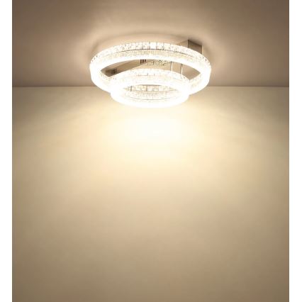 Globo - LED Ρυθμιζόμενο φωτιστικό οροφής LED/60W/230V 2700-6000K διάφανο + τηλεχειριστήριο
