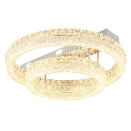 Globo - LED Ρυθμιζόμενο φωτιστικό οροφής LED/60W/230V 2700-6000K διάφανο + τηλεχειριστήριο