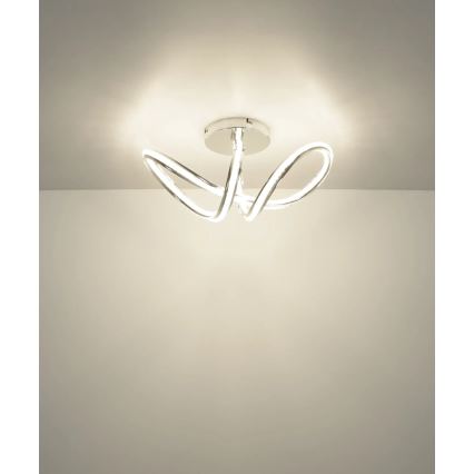 Globo - Ρυθμιζόμενο φωτιστικό οροφής LED/40W/230V 2700-6000K γυαλιστερό χρώμιο + τηλεχειριστήριο