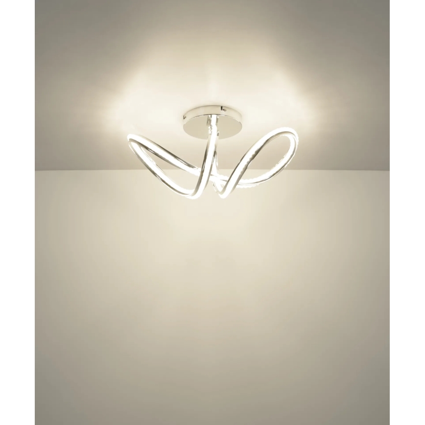 Globo - Ρυθμιζόμενο φωτιστικό οροφής LED/40W/230V 2700-6000K γυαλιστερό χρώμιο + τηλεχειριστήριο