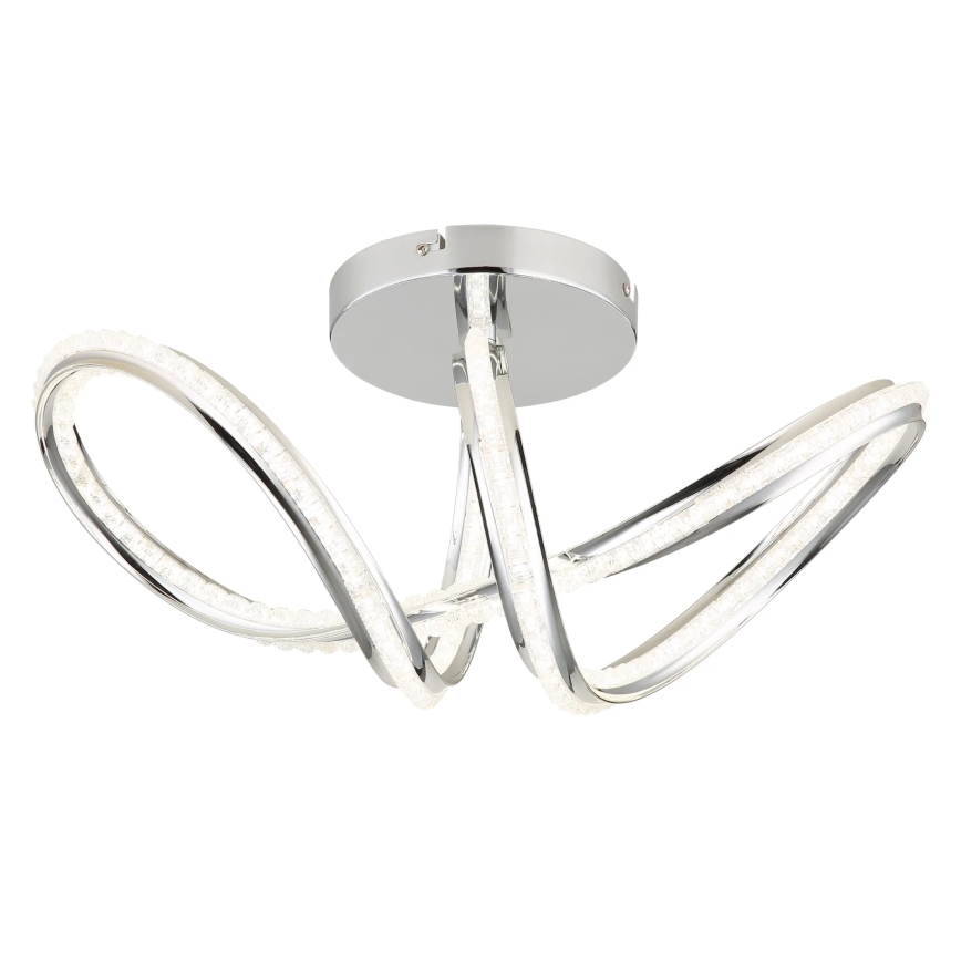 Globo - Ρυθμιζόμενο φωτιστικό οροφής LED/40W/230V 2700-6000K γυαλιστερό χρώμιο + τηλεχειριστήριο