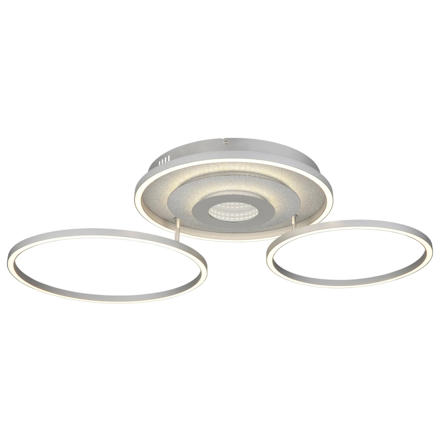 Globo - Ρυθμιζόμενο LED φωτιστικό οροφής LED/40W/230V 2700-6500K 57x99,2 cm ασημί + τηλεχειριστήριο