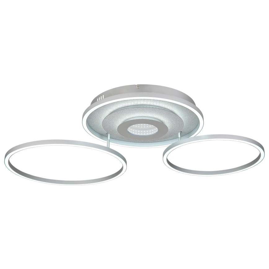 Globo - Ρυθμιζόμενο LED φωτιστικό οροφής LED/40W/230V 2700-6500K 57x99,2 cm ασημί + τηλεχειριστήριο