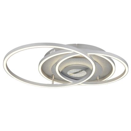 Globo - Ρυθμιζόμενο LED φωτιστικό οροφής LED/40W/230V 2700-6500K 57x99,2 cm ασημί + τηλεχειριστήριο
