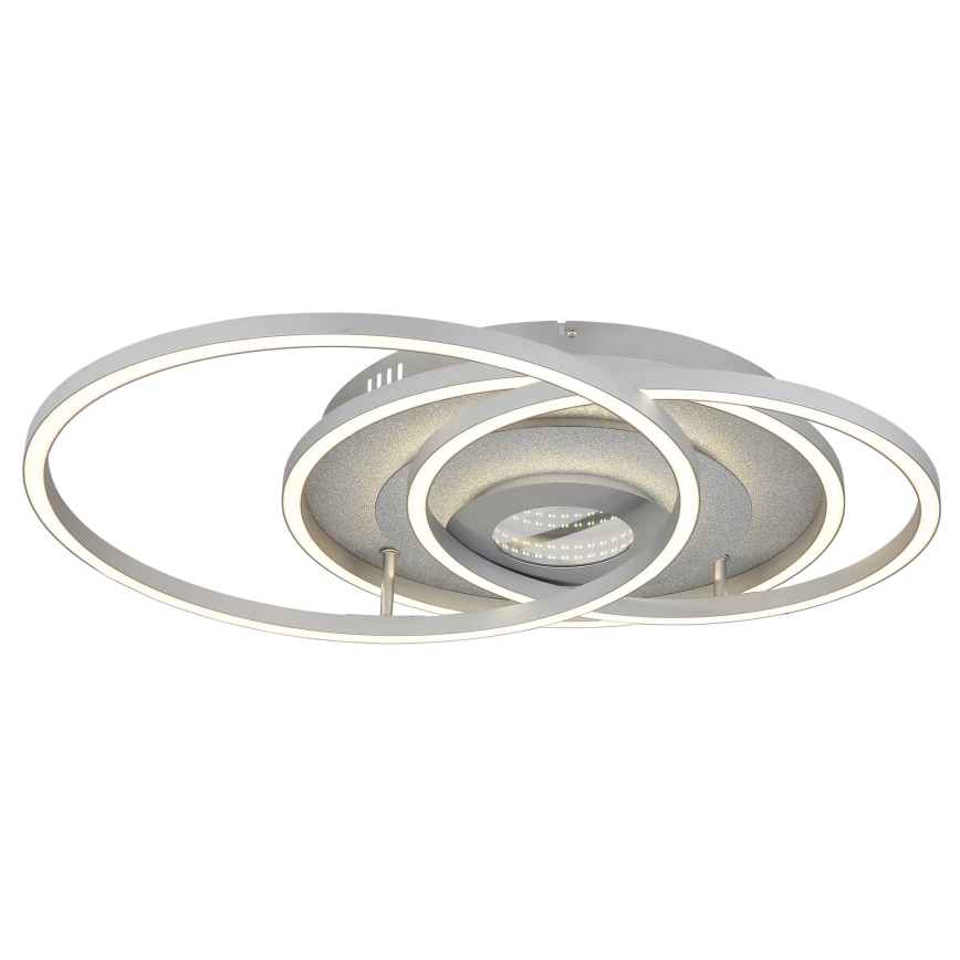 Globo - Ρυθμιζόμενο LED φωτιστικό οροφής LED/40W/230V 2700-6500K 57x99,2 cm ασημί + τηλεχειριστήριο