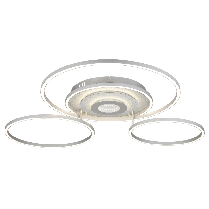 Globo - Ρυθμιζόμενο LED φωτιστικό οροφής LED/60W/230V 2700-6500K 80,8x99,2 cm ασημί + τηλεχειριστήριο