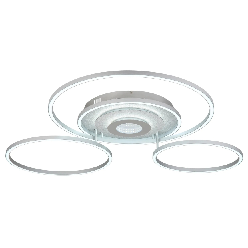 Globo - Ρυθμιζόμενο LED φωτιστικό οροφής LED/60W/230V 2700-6500K 80,8x99,2 cm ασημί + τηλεχειριστήριο