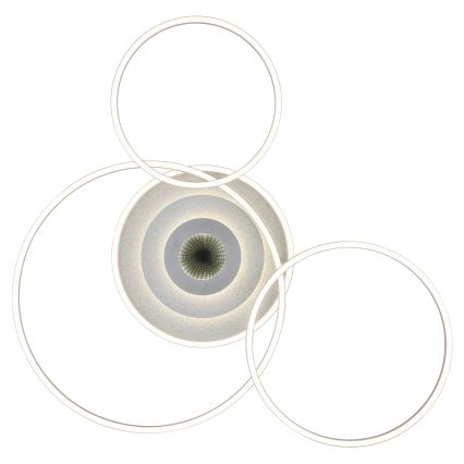 Globo - Ρυθμιζόμενο LED φωτιστικό οροφής LED/60W/230V 2700-6500K 80,8x99,2 cm ασημί + τηλεχειριστήριο