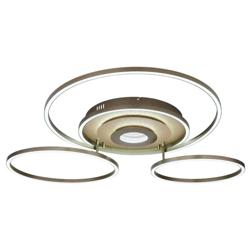 Globo - LED Ρυθμιζόμενο φωτιστικό οροφής LED/60W/230V 2700-6500K 80,8x99,2 cm ορείχαλκος + τηλεχειριστήριο