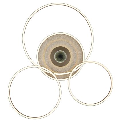 Globo - LED Ρυθμιζόμενο φωτιστικό οροφής LED/60W/230V 2700-6500K 80,8x99,2 cm ορείχαλκος + τηλεχειριστήριο