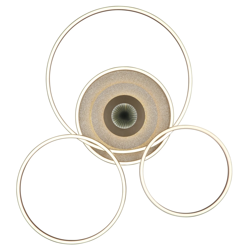 Globo - LED Ρυθμιζόμενο φωτιστικό οροφής LED/60W/230V 2700-6500K 80,8x99,2 cm ορείχαλκος + τηλεχειριστήριο