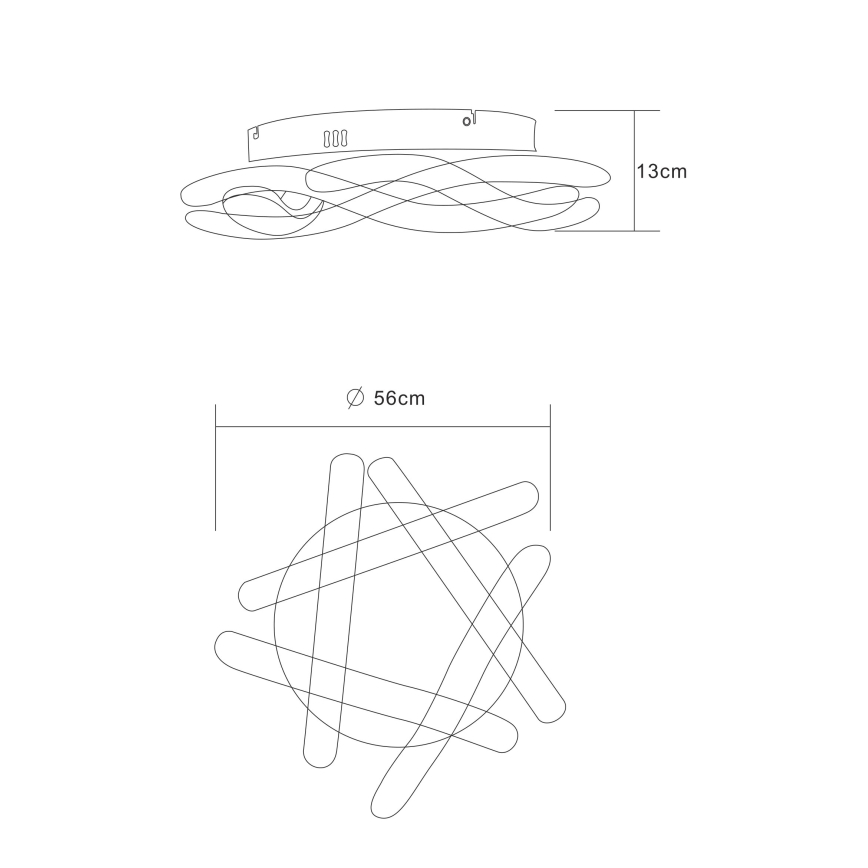 Globo - Φωτιστικό οροφής LED 5xLED/12W/230V
