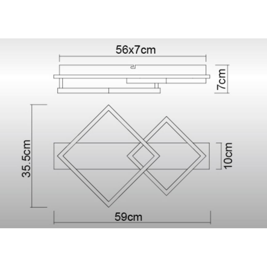 Globo - Φωτιστικό οροφής LED LED/24W/230V 3000K
