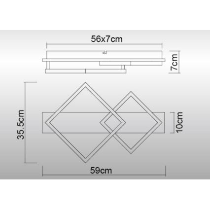 Globo - Φωτιστικό οροφής LED LED/24W/230V 3000K