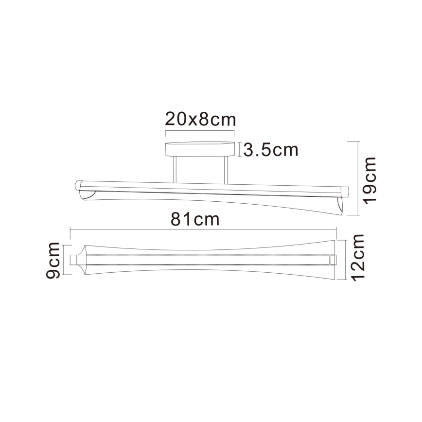 Globo - LED φωτιστικό οροφής με ράβδο LED/28W/230V 2700/4000/6000K