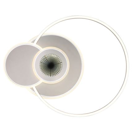 Globo - Ρυθμιζόμενο φωτιστικό οροφής LED LED/24W/230V 2700-6500K ασημί + τηλεχειριστήριο